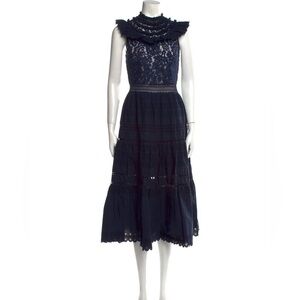 SEA NEWYORK Elegant Navy Lace Dress SIZE SMALL